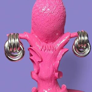 Silver Knot Earrings